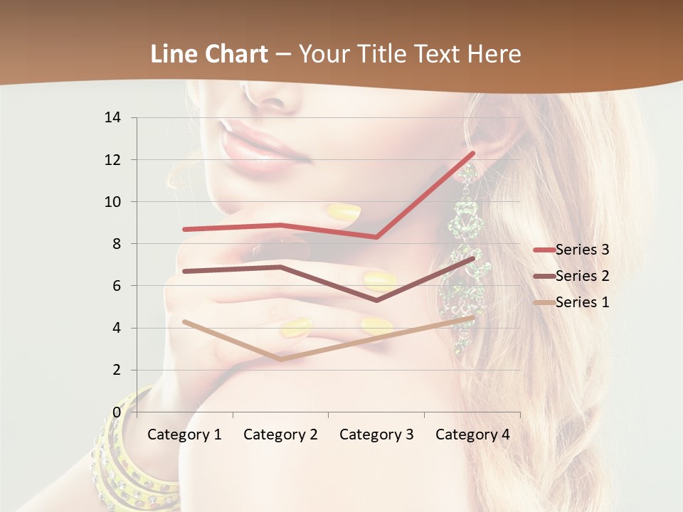 Fashion Girl Flower PowerPoint Template