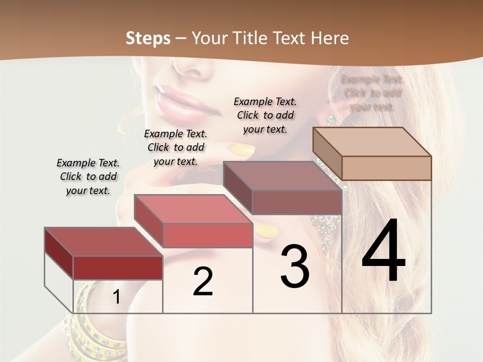 Fashion Girl Flower PowerPoint Template