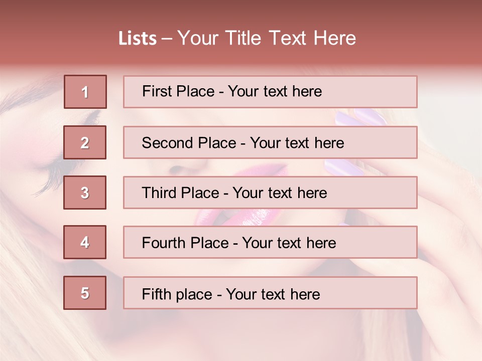 Beautiful Makeup Skincare PowerPoint Template