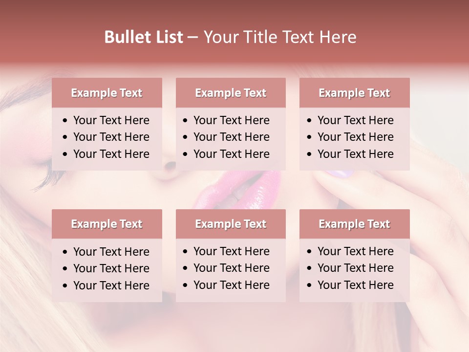 Beautiful Makeup Skincare PowerPoint Template