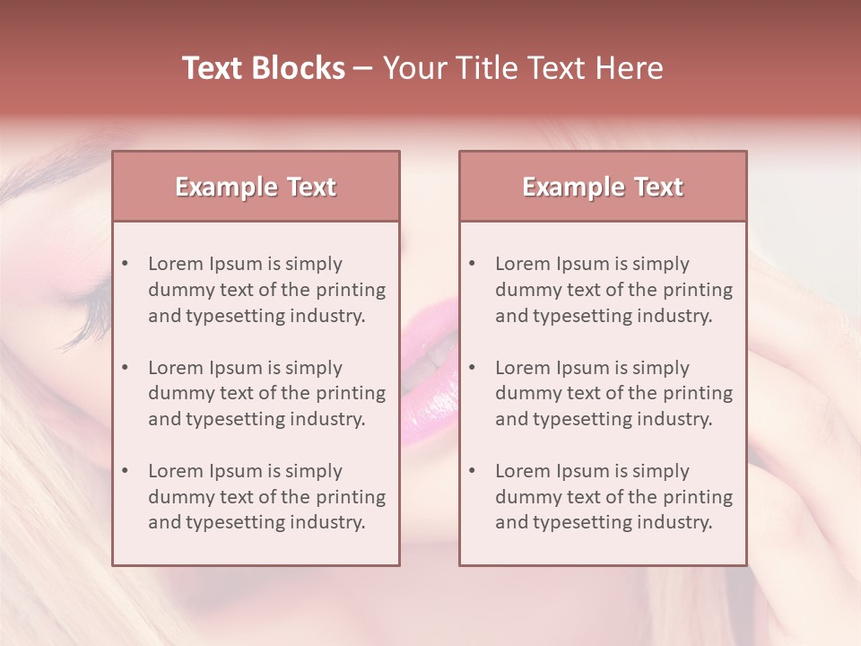 Beautiful Makeup Skincare PowerPoint Template