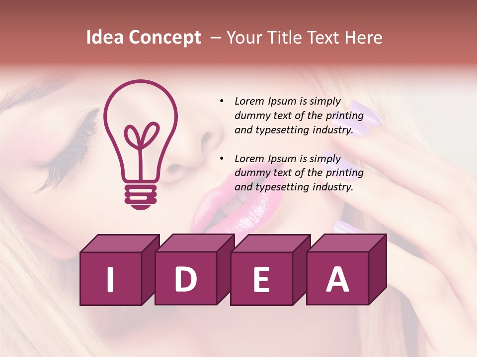 Beautiful Makeup Skincare PowerPoint Template