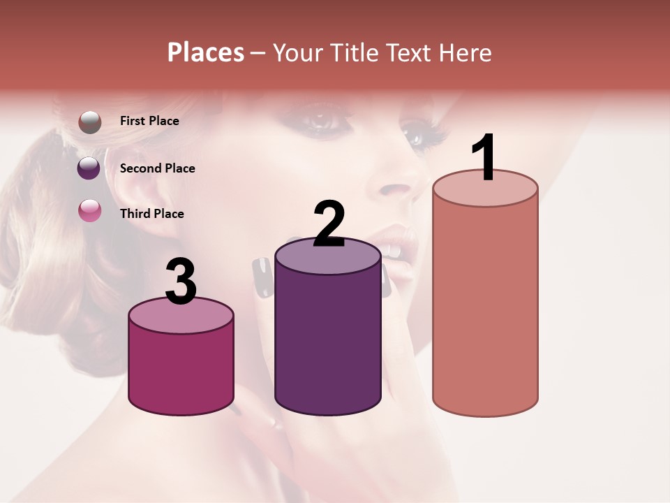 Girl Cosmetic Manicure PowerPoint Template