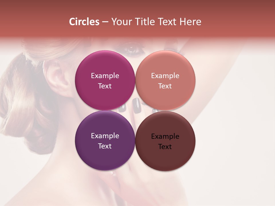 Girl Cosmetic Manicure PowerPoint Template