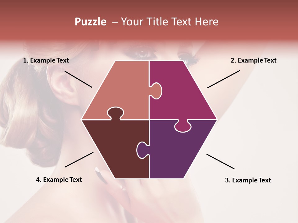 Girl Cosmetic Manicure PowerPoint Template