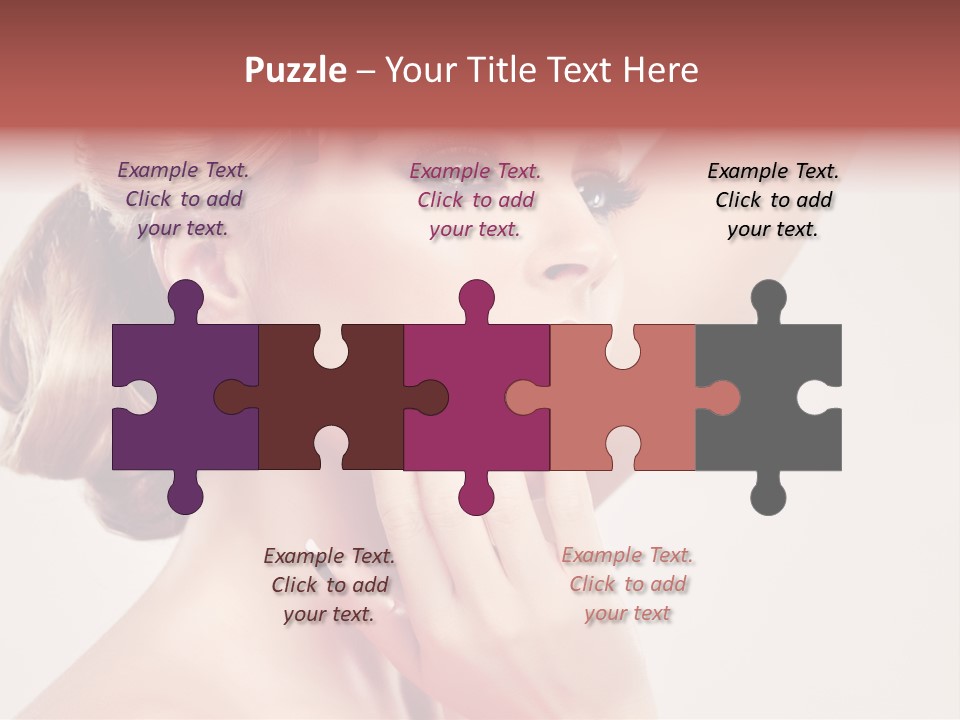 Girl Cosmetic Manicure PowerPoint Template