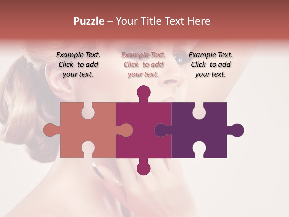 Girl Cosmetic Manicure PowerPoint Template