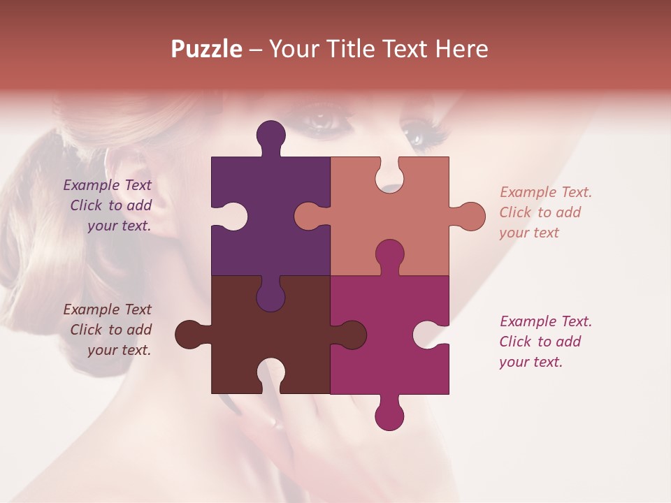 Girl Cosmetic Manicure PowerPoint Template