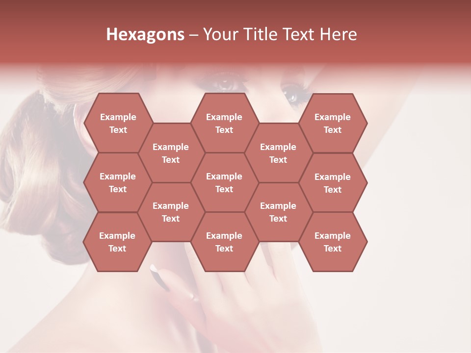 Girl Cosmetic Manicure PowerPoint Template