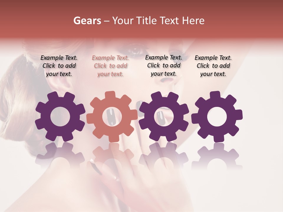 Girl Cosmetic Manicure PowerPoint Template