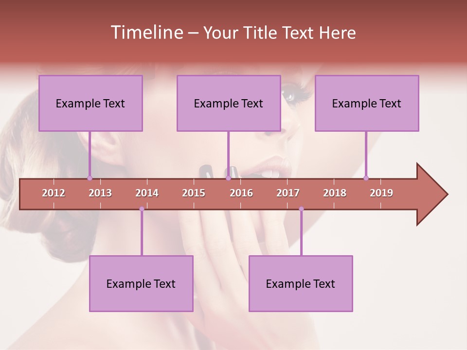 Girl Cosmetic Manicure PowerPoint Template