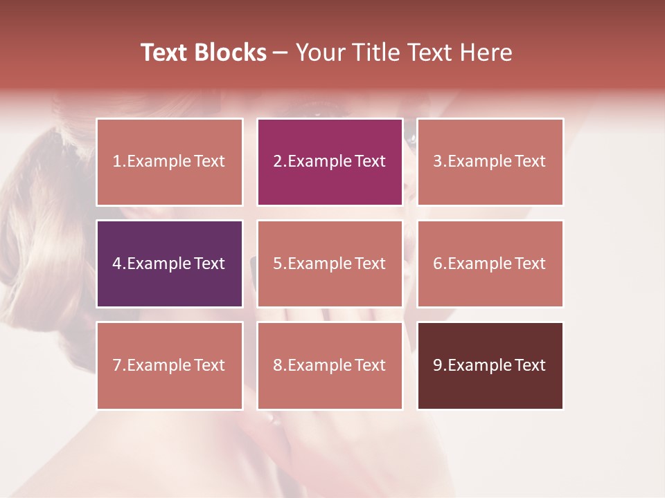 Girl Cosmetic Manicure PowerPoint Template