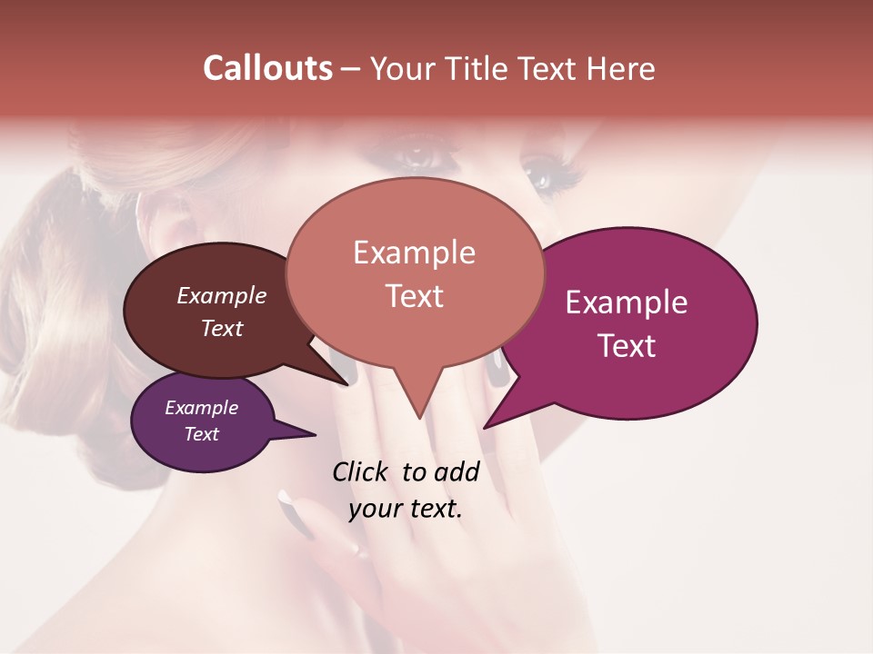 Girl Cosmetic Manicure PowerPoint Template