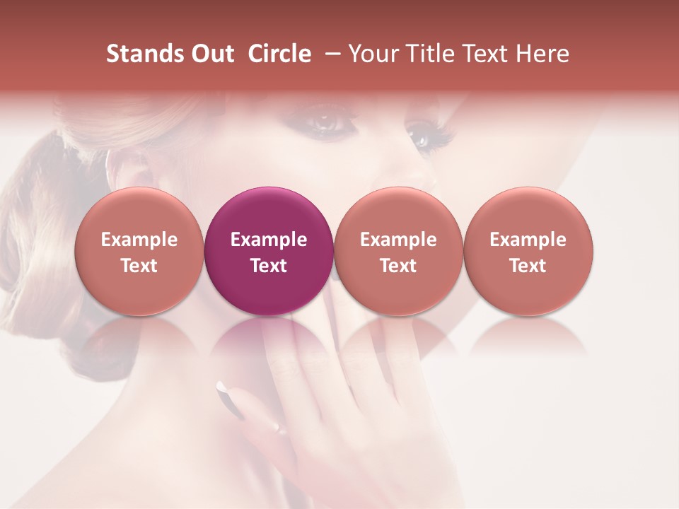 Girl Cosmetic Manicure PowerPoint Template