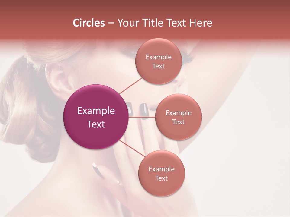 Girl Cosmetic Manicure PowerPoint Template