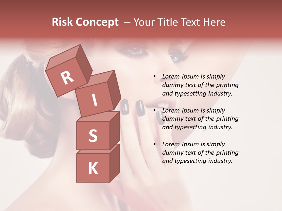 Girl Cosmetic Manicure PowerPoint Template