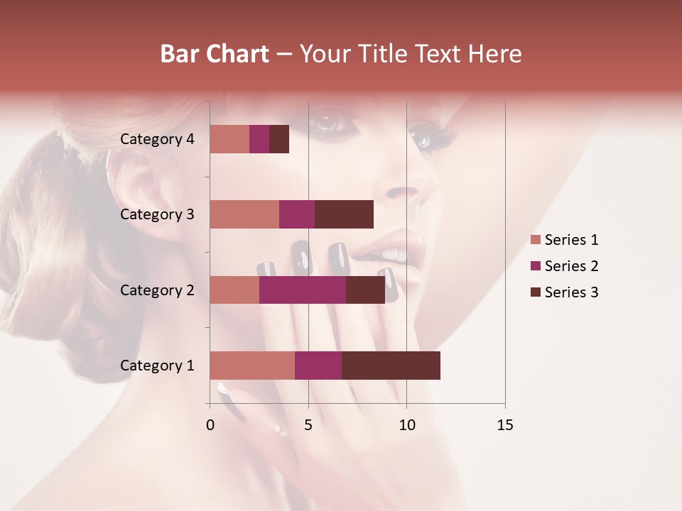 Girl Cosmetic Manicure PowerPoint Template