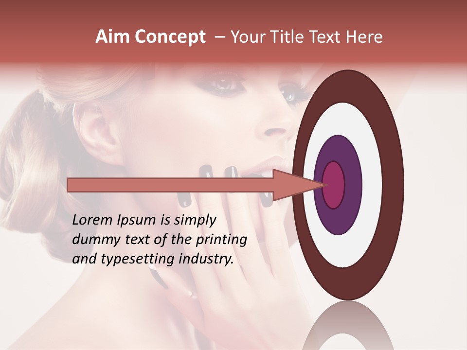 Girl Cosmetic Manicure PowerPoint Template