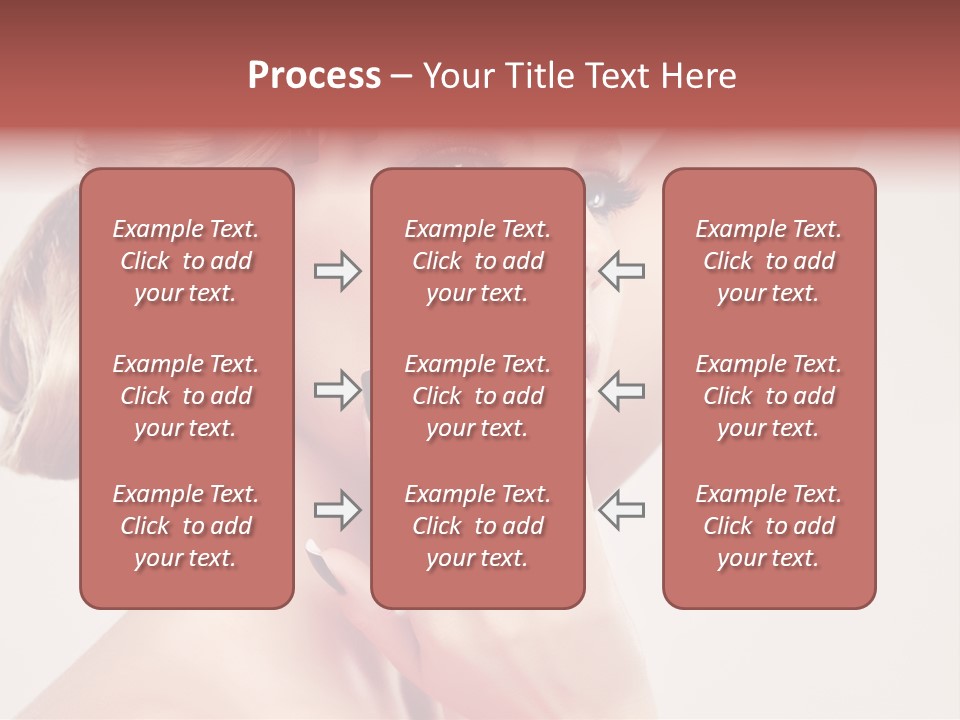 Girl Cosmetic Manicure PowerPoint Template