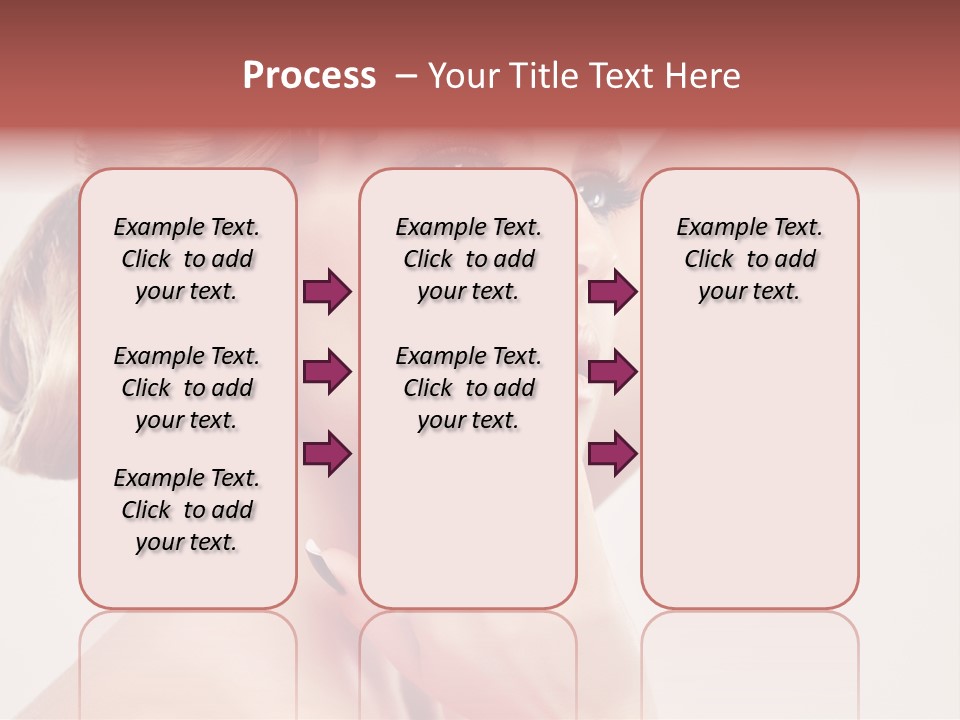 Girl Cosmetic Manicure PowerPoint Template