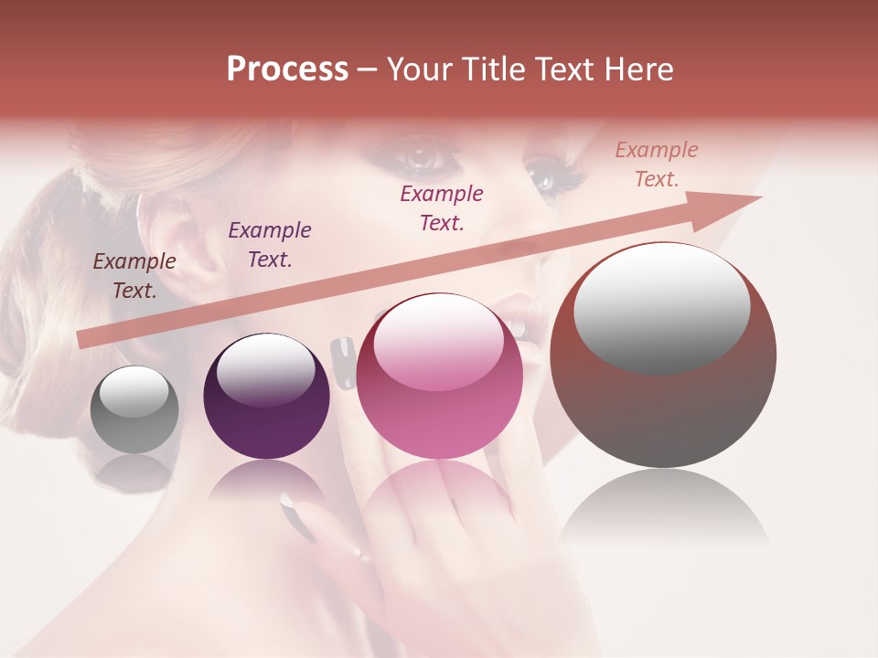 Girl Cosmetic Manicure PowerPoint Template