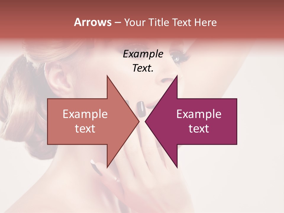 Girl Cosmetic Manicure PowerPoint Template