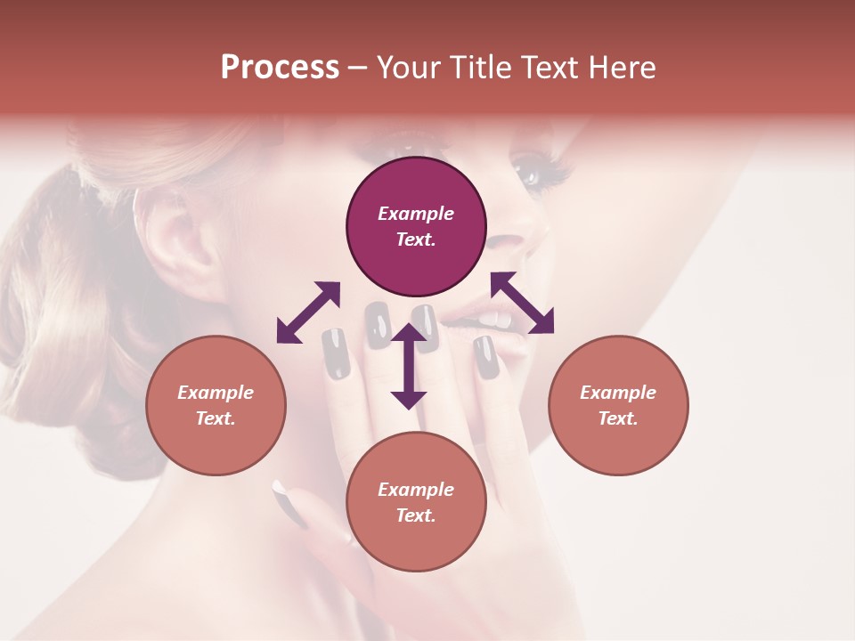 Girl Cosmetic Manicure PowerPoint Template
