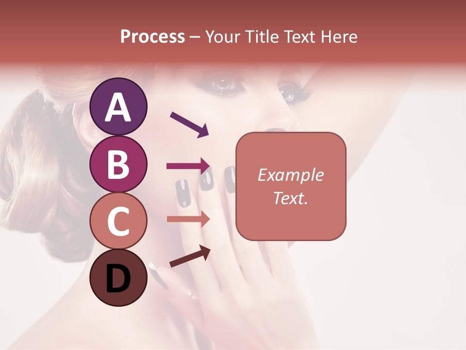 Girl Cosmetic Manicure PowerPoint Template