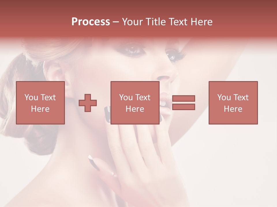 Girl Cosmetic Manicure PowerPoint Template