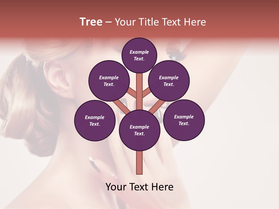 Girl Cosmetic Manicure PowerPoint Template