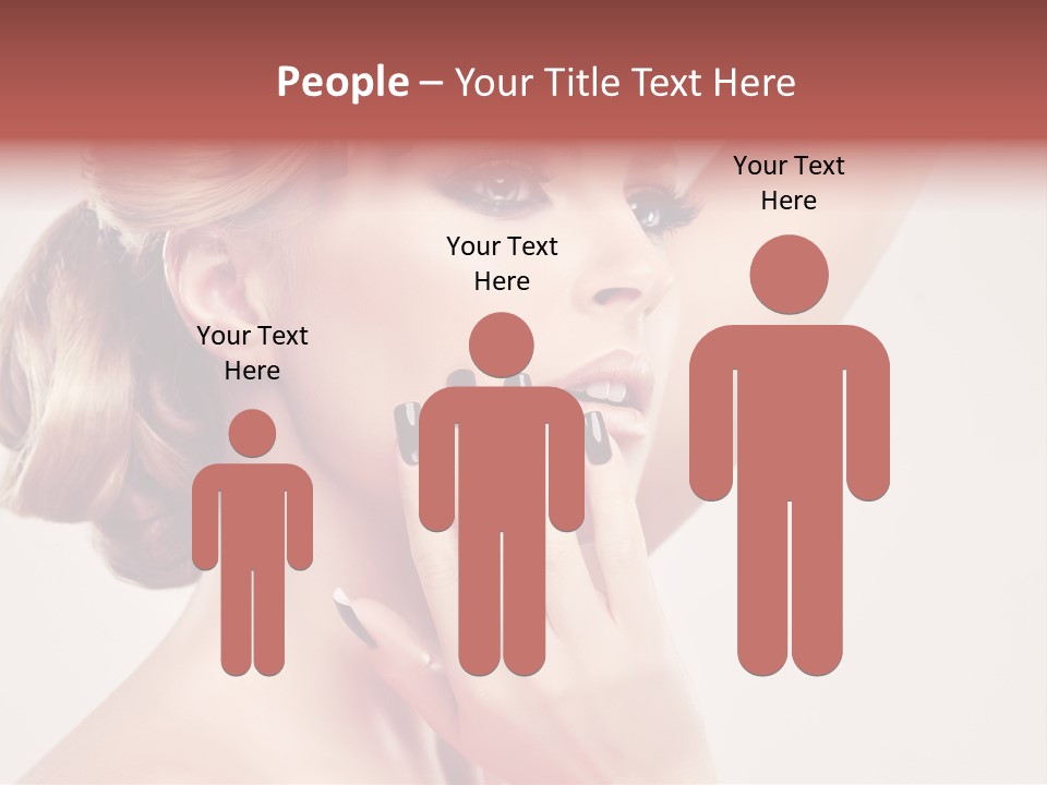 Girl Cosmetic Manicure PowerPoint Template