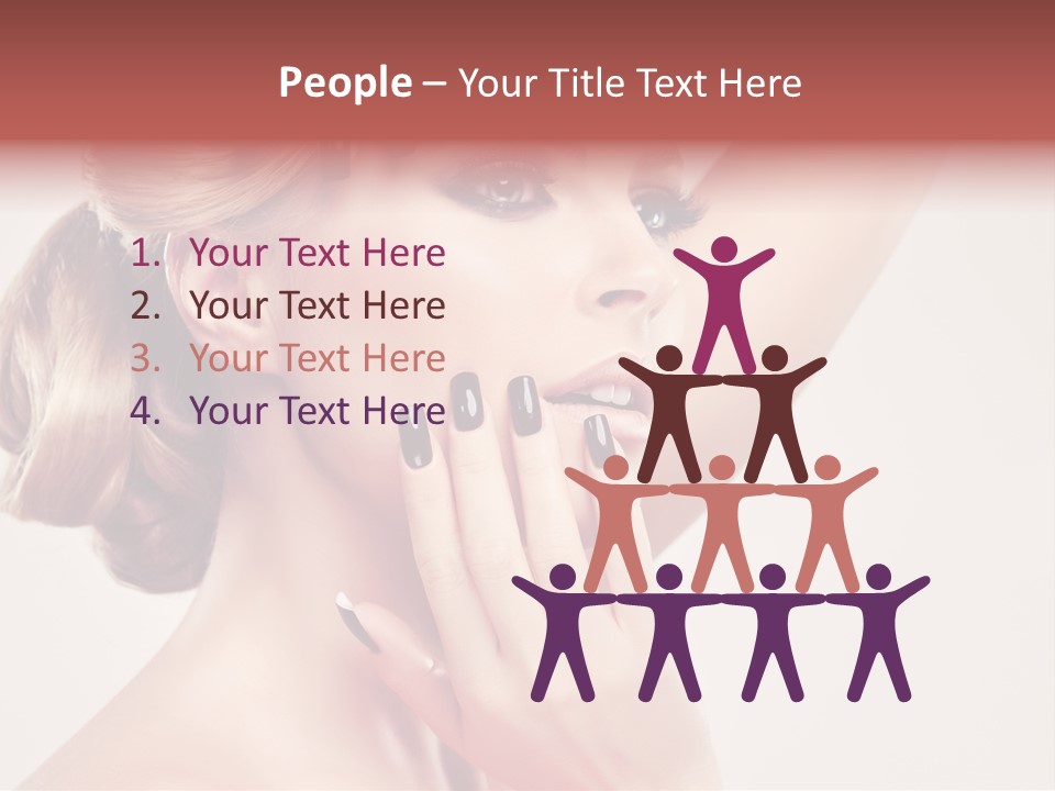 Girl Cosmetic Manicure PowerPoint Template