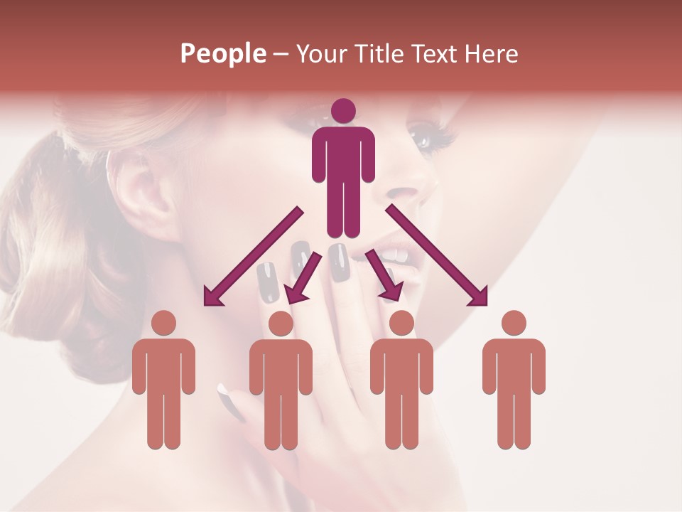 Girl Cosmetic Manicure PowerPoint Template