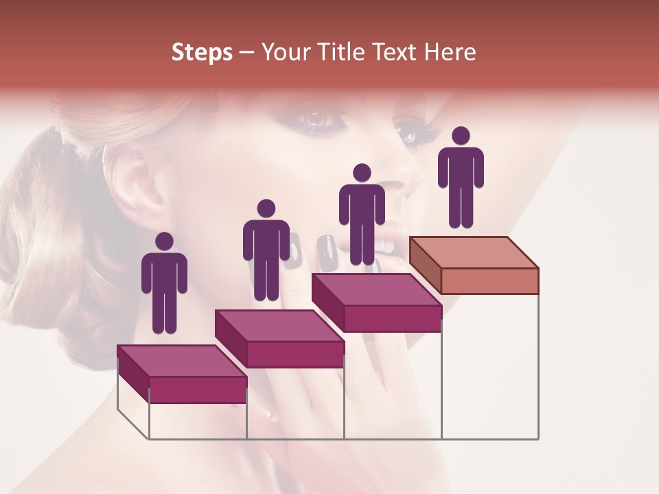 Girl Cosmetic Manicure PowerPoint Template