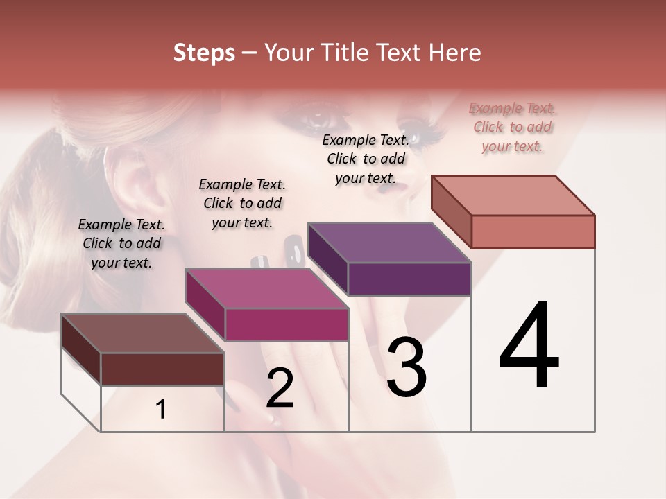 Girl Cosmetic Manicure PowerPoint Template