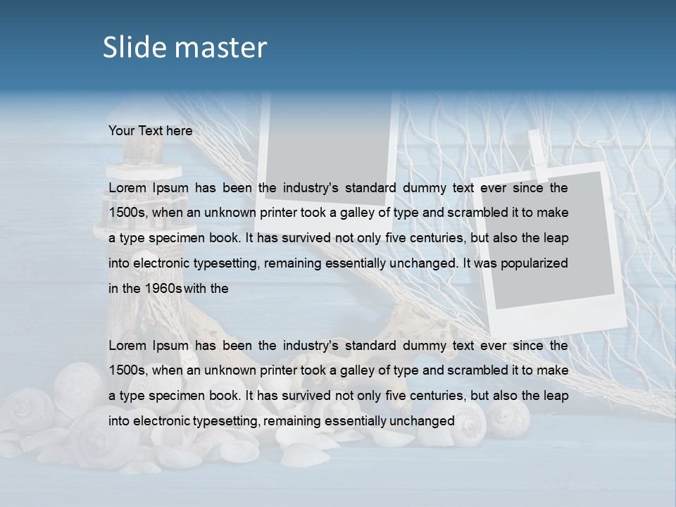 Vacation Empty Stars PowerPoint Template