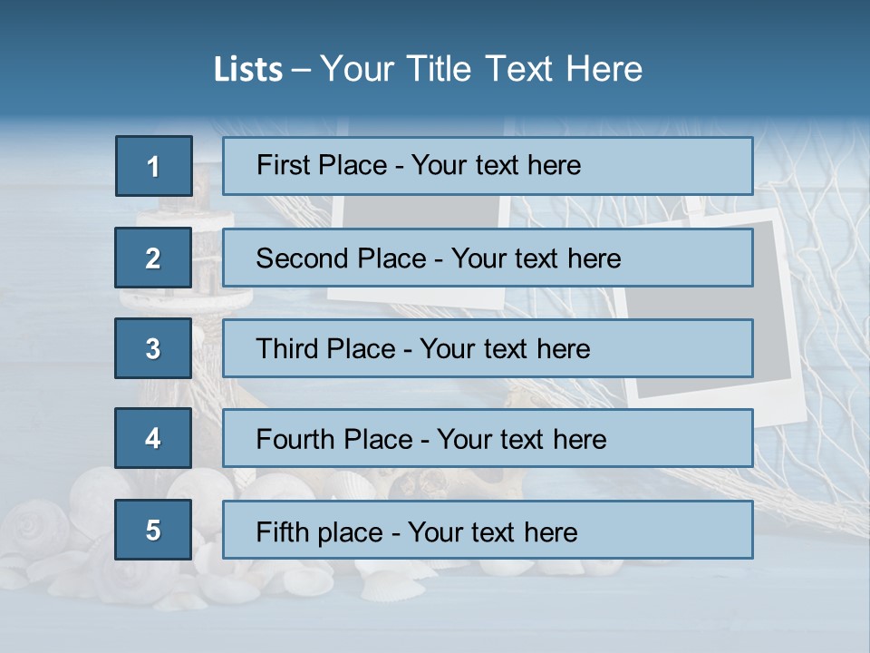 Vacation Empty Stars PowerPoint Template