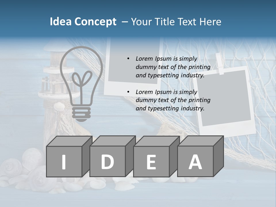 Vacation Empty Stars PowerPoint Template