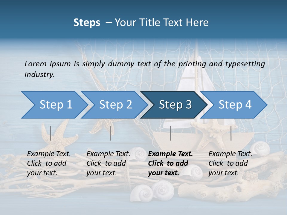 Vintage Decoration Vacation PowerPoint Template