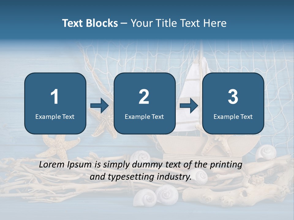 Vintage Decoration Vacation PowerPoint Template