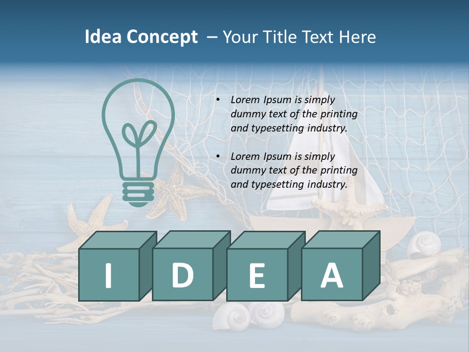 Vintage Decoration Vacation PowerPoint Template