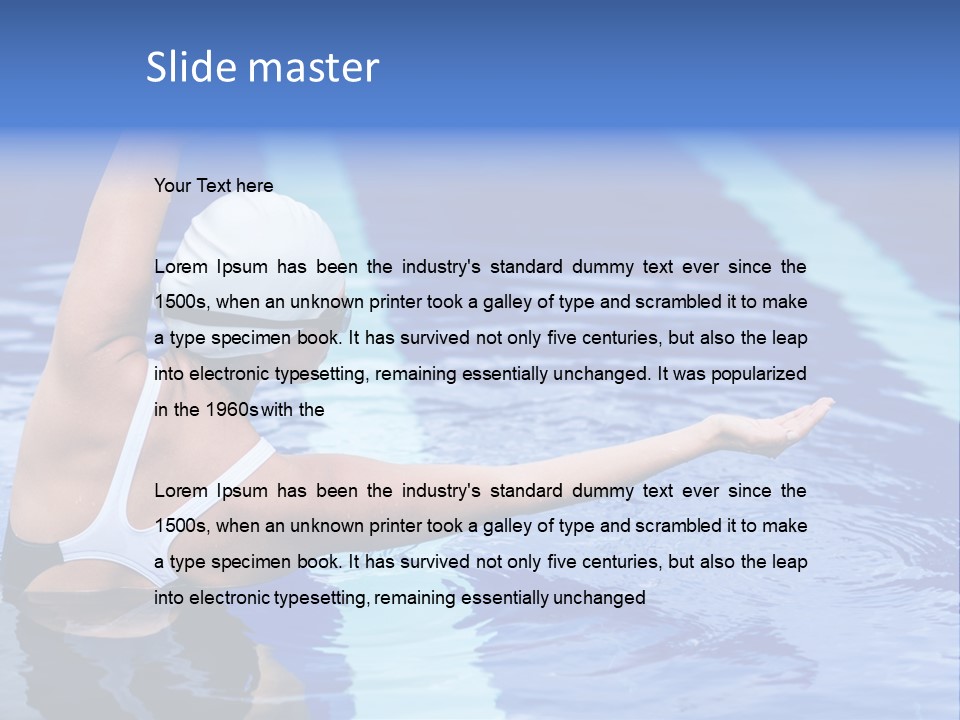 Athlete Fit Stretching PowerPoint Template