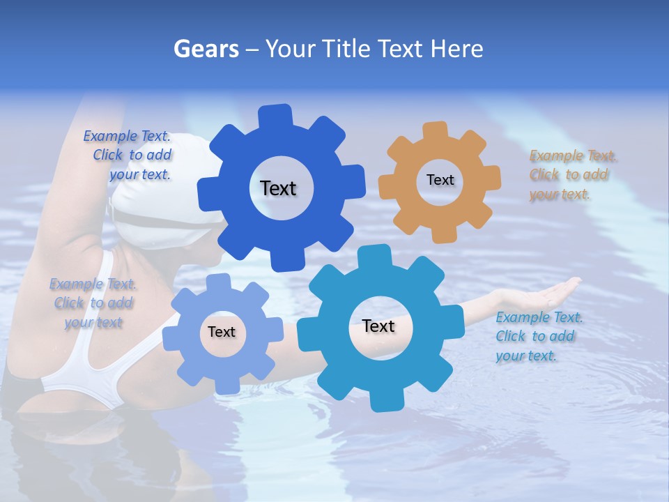 Athlete Fit Stretching PowerPoint Template