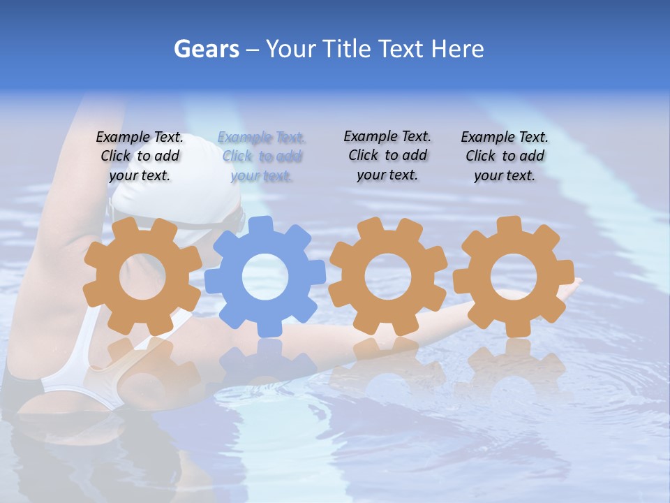 Athlete Fit Stretching PowerPoint Template