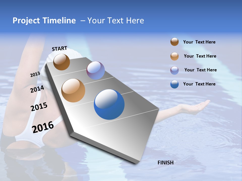 Athlete Fit Stretching PowerPoint Template