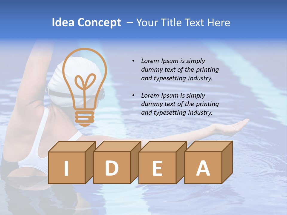 Athlete Fit Stretching PowerPoint Template