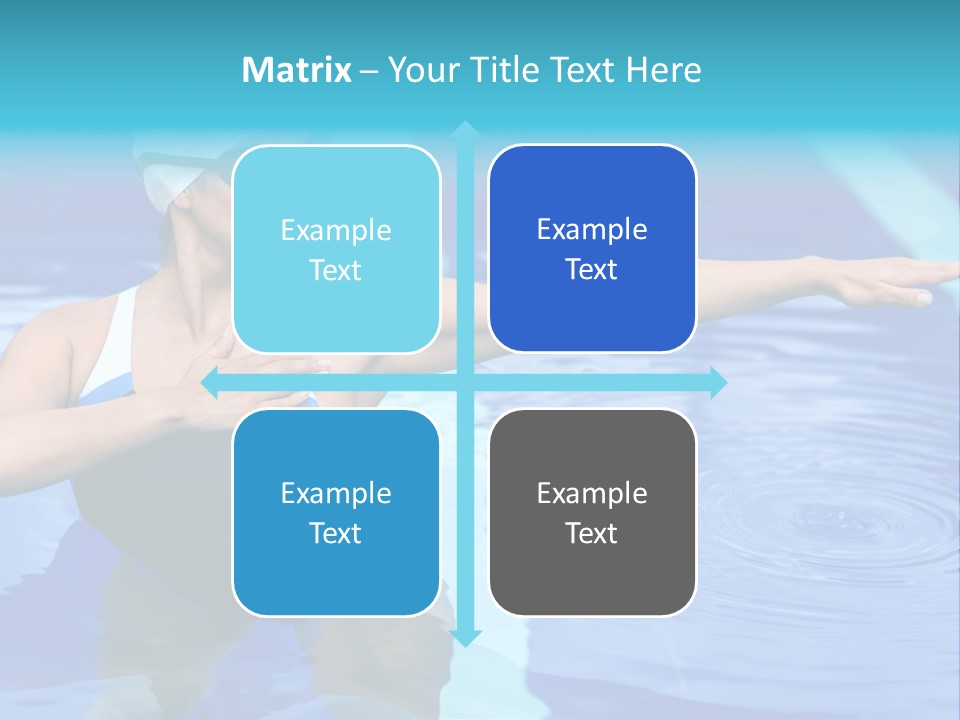 Sportive Goggles Synchronized PowerPoint Template