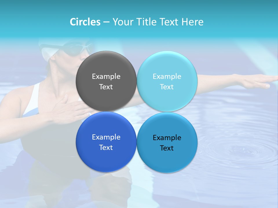 Sportive Goggles Synchronized PowerPoint Template