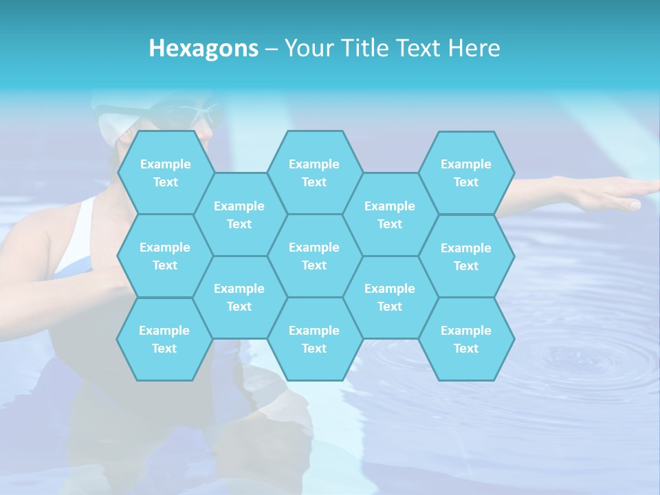 Sportive Goggles Synchronized PowerPoint Template