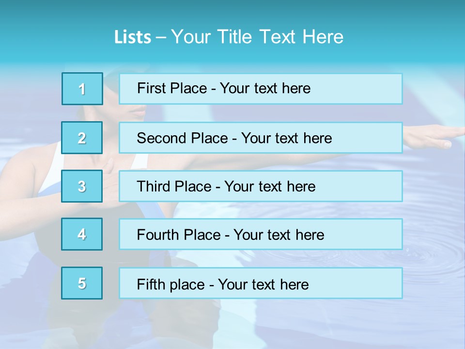 Sportive Goggles Synchronized PowerPoint Template